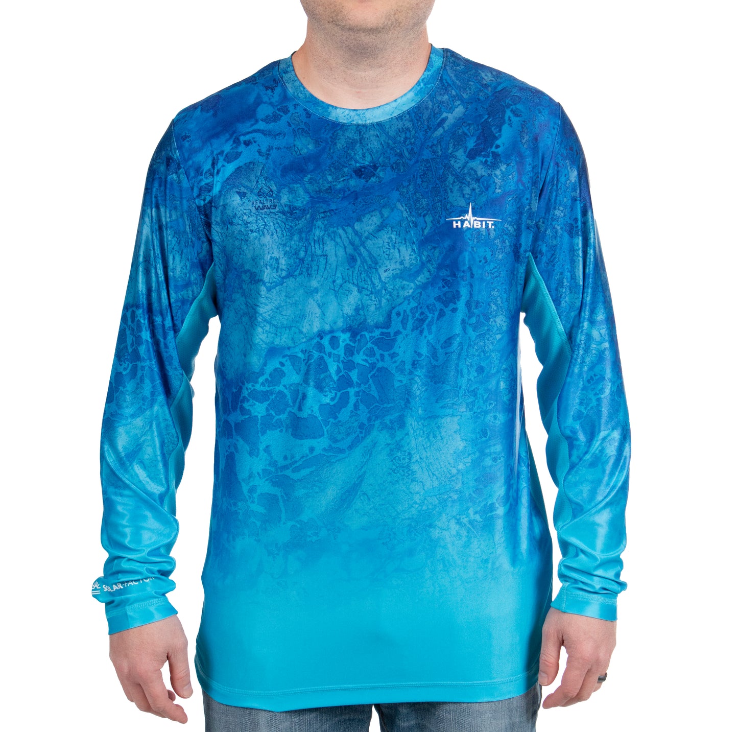 PT10045 - Turtle Pond Long Sleeve Ombre Performance Tee - CLOSEOUT