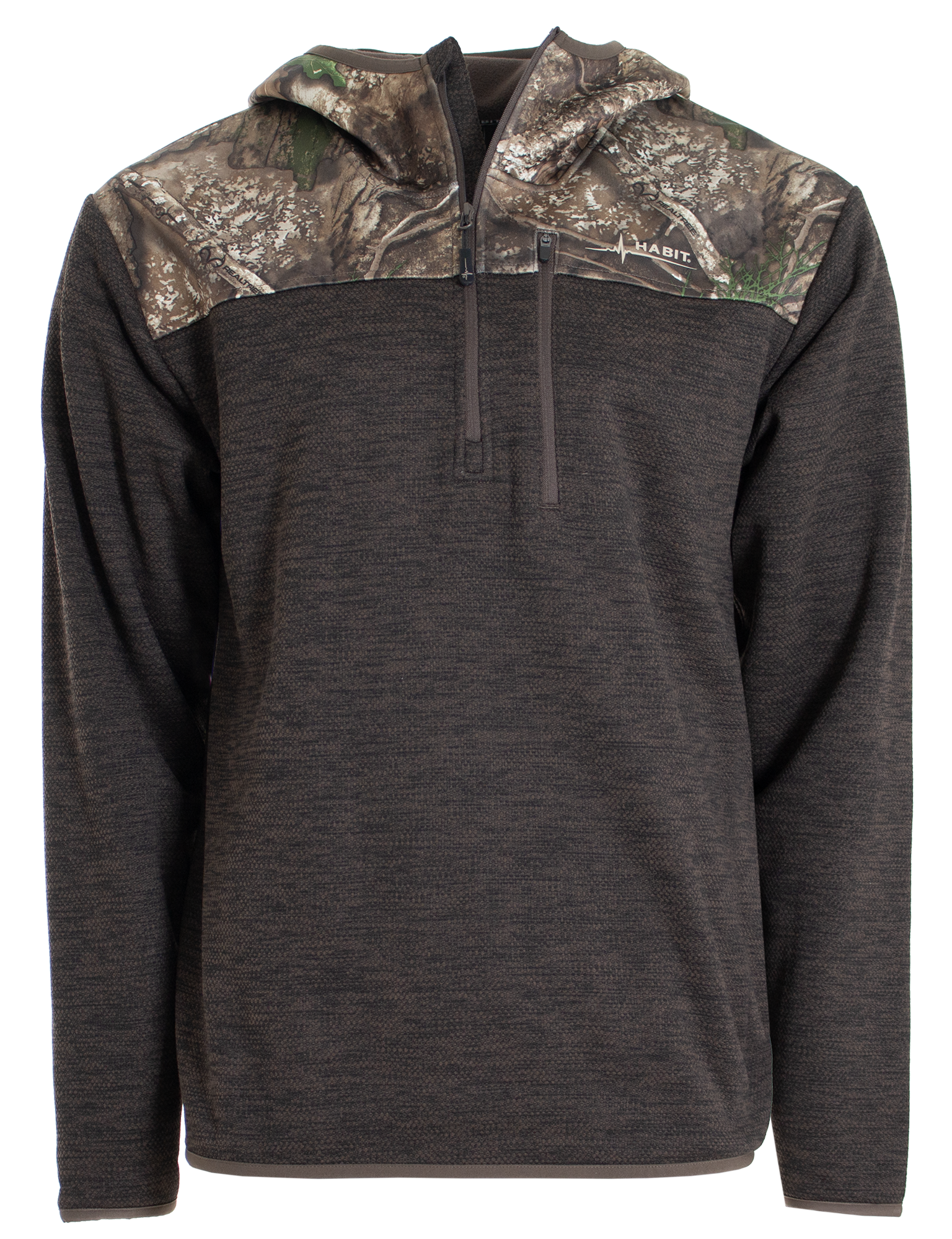 FJ10084 - Men's 1/4 Zip Hooded Fleece Pullover