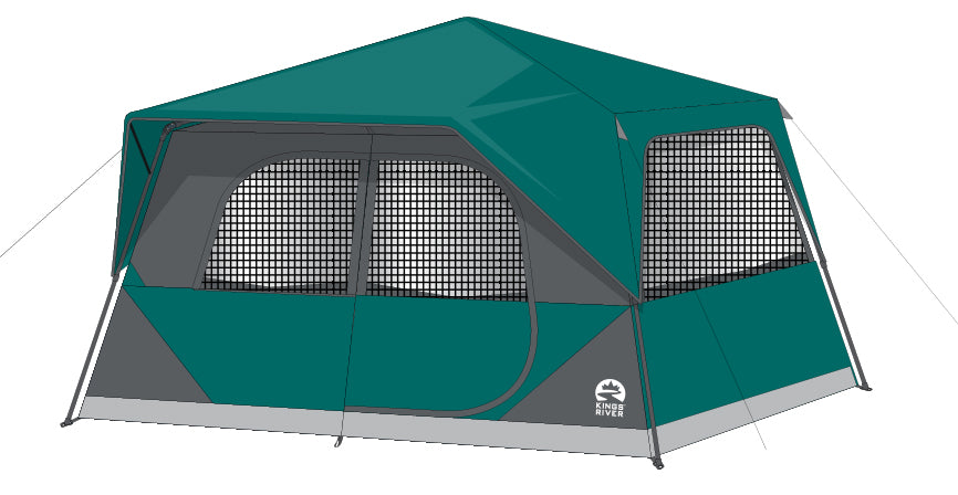 TN10012 - 8 Person Instant Cabin Tent
