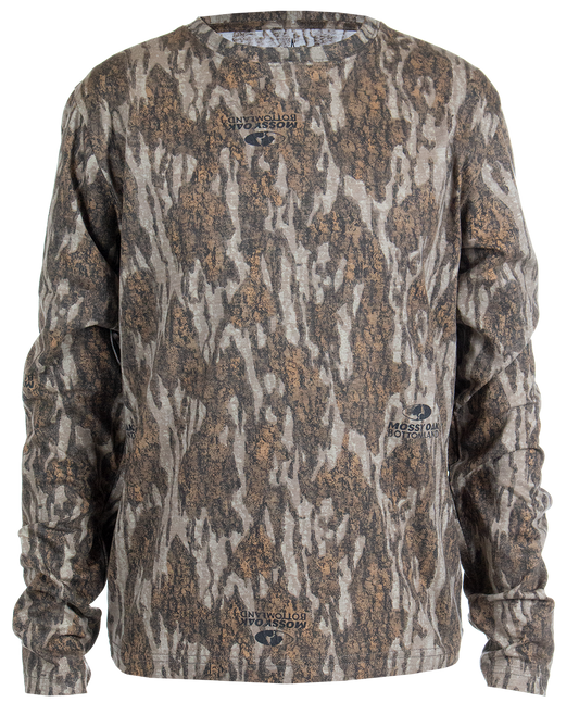 TS10010 - Habit - Bear Cave Long Sleeve Camo Tee - Youth