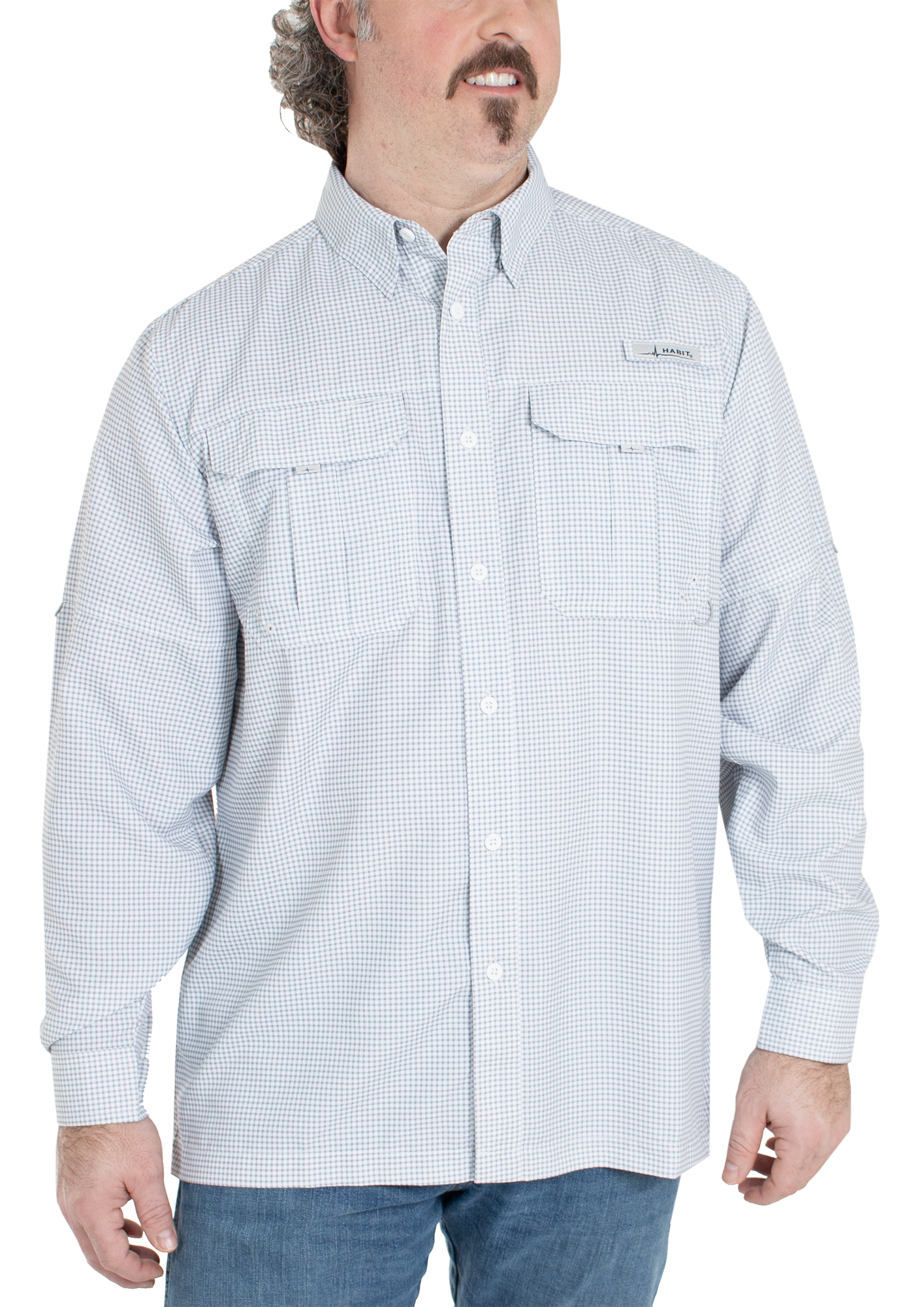 TS10025 - Habit - Fourche Mountain Long Sleeve River Guide Fishing Shirt - Men’s - CLOSEOUT