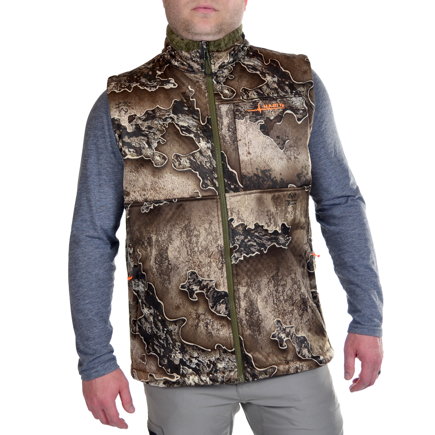VT10016 - Habit - Early Dawn Sherpa Shell Vest - Men's - CLOSEOUT