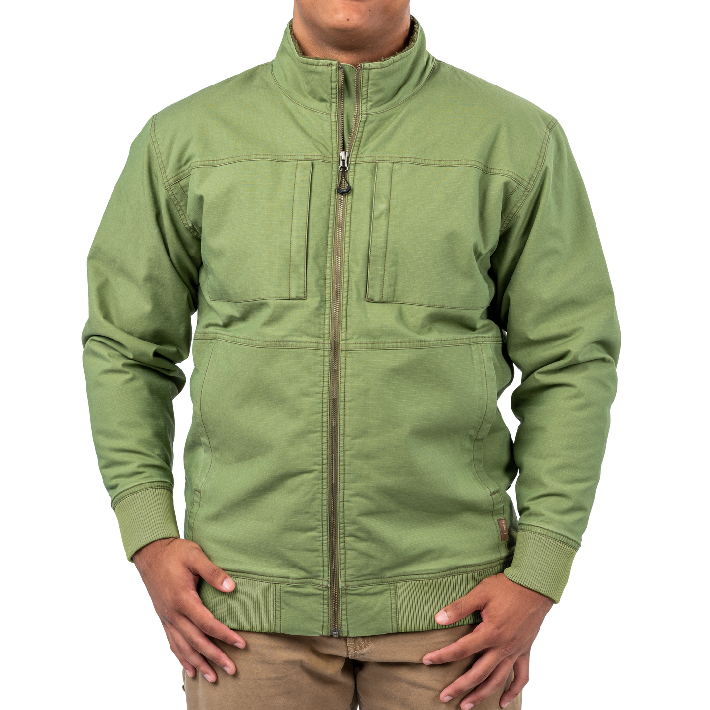WJ10208 - Men's Sherpa Lined Canvas Jacket
