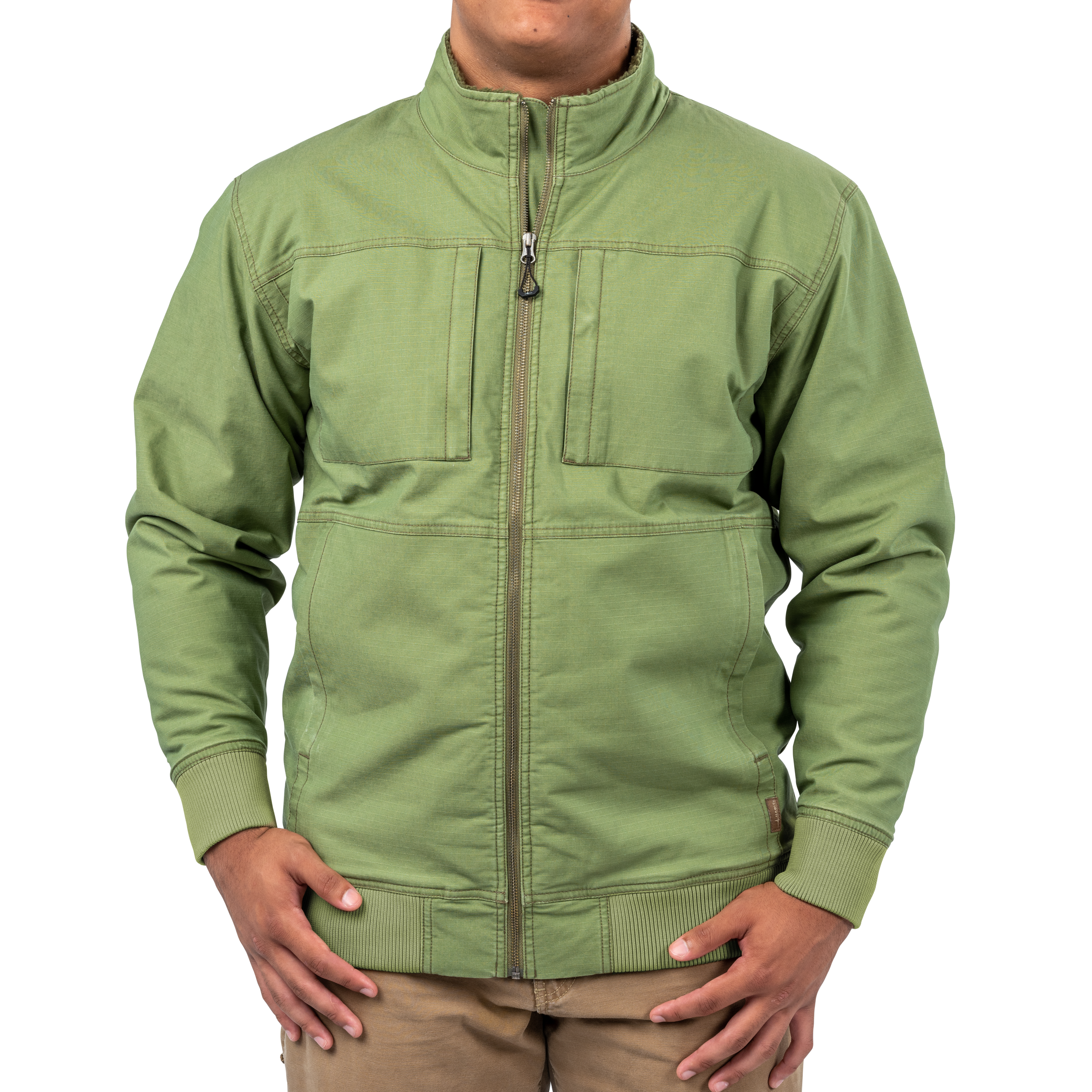 WJ10208 - Men's Sherpa Lined Canvas Jacket