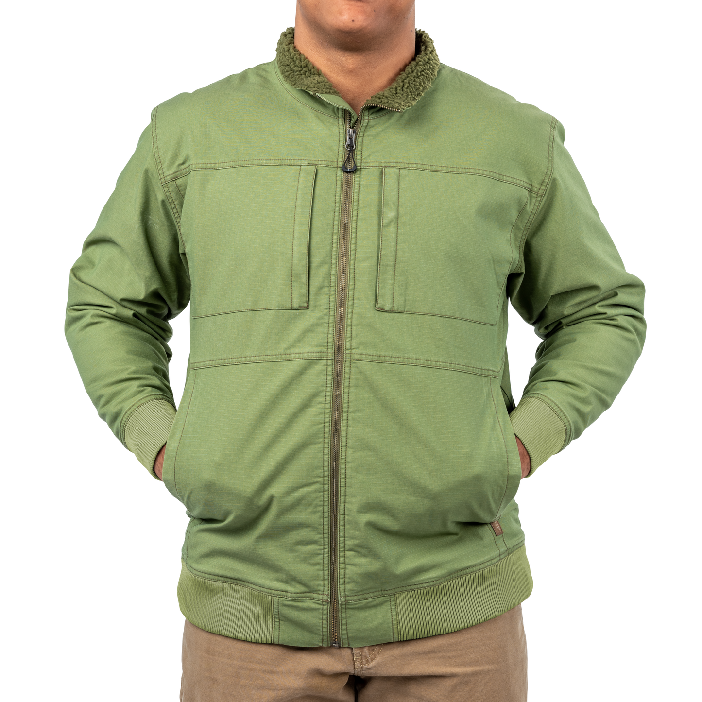 WJ10208 - Men's Sherpa Lined Canvas Jacket