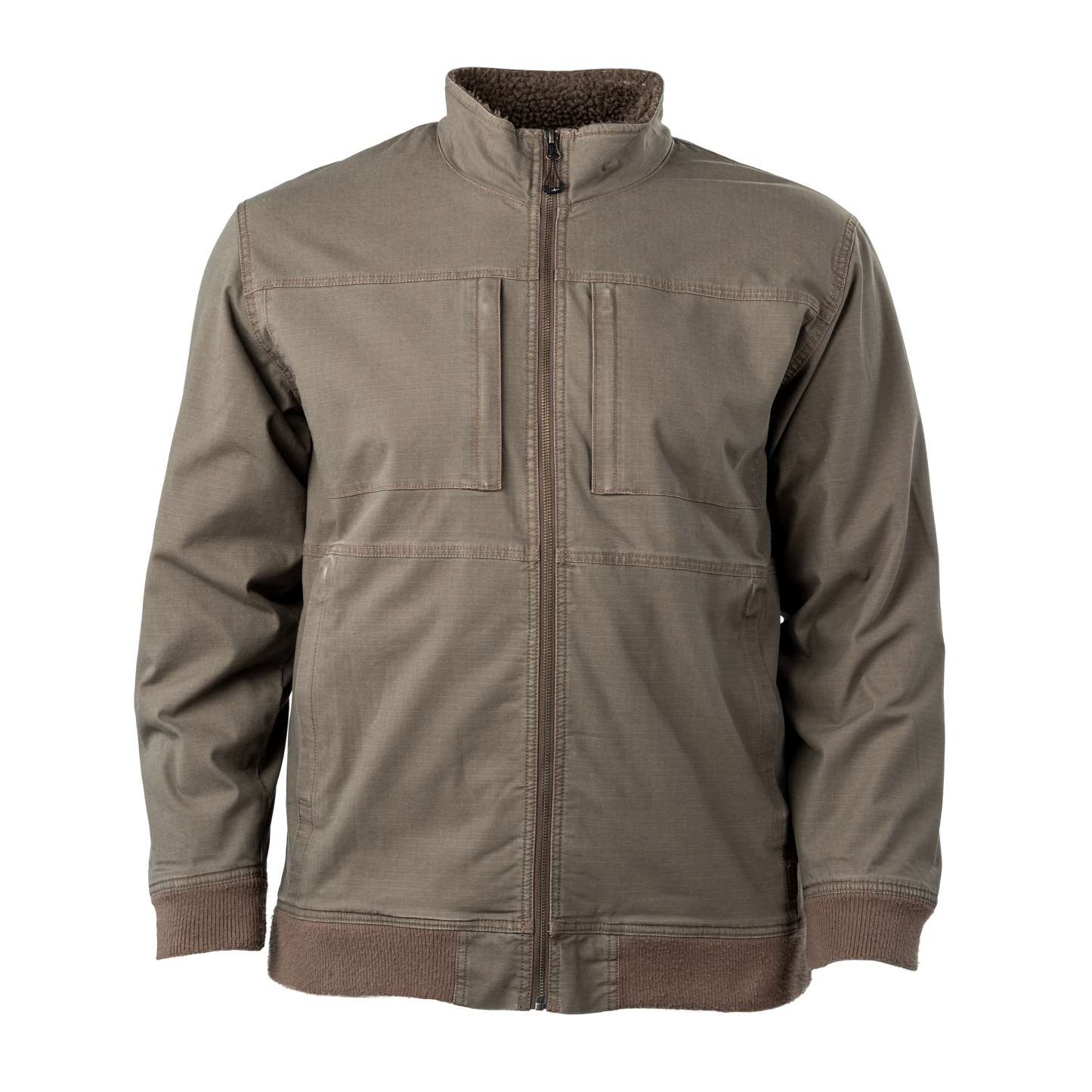 WJ10208 - Men's Sherpa Lined Canvas Jacket