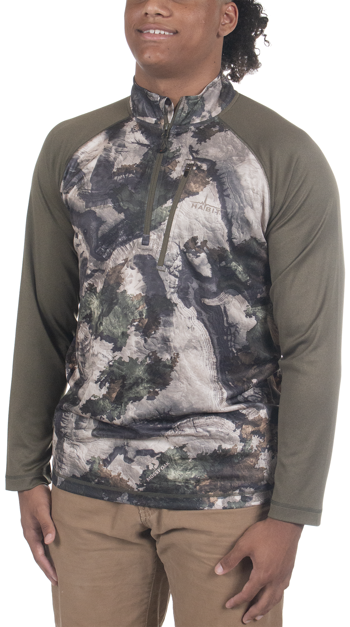 PT10183 - Habit - Men's Lewis Lodge 1/3 Zip Performance Layer - CLOSEOUT