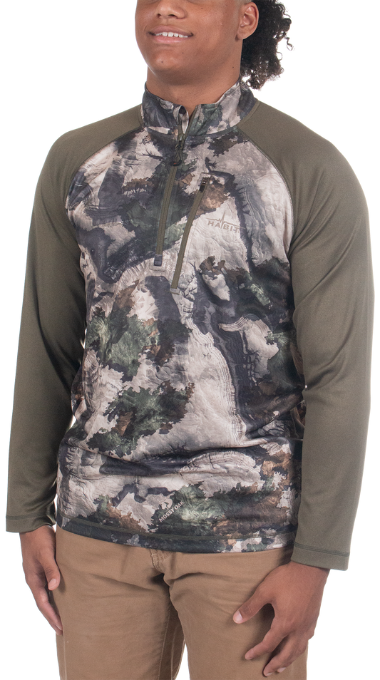 PT10183 - Habit - Men's Lewis Lodge 1/3 Zip Performance Layer - CLOSEOUT