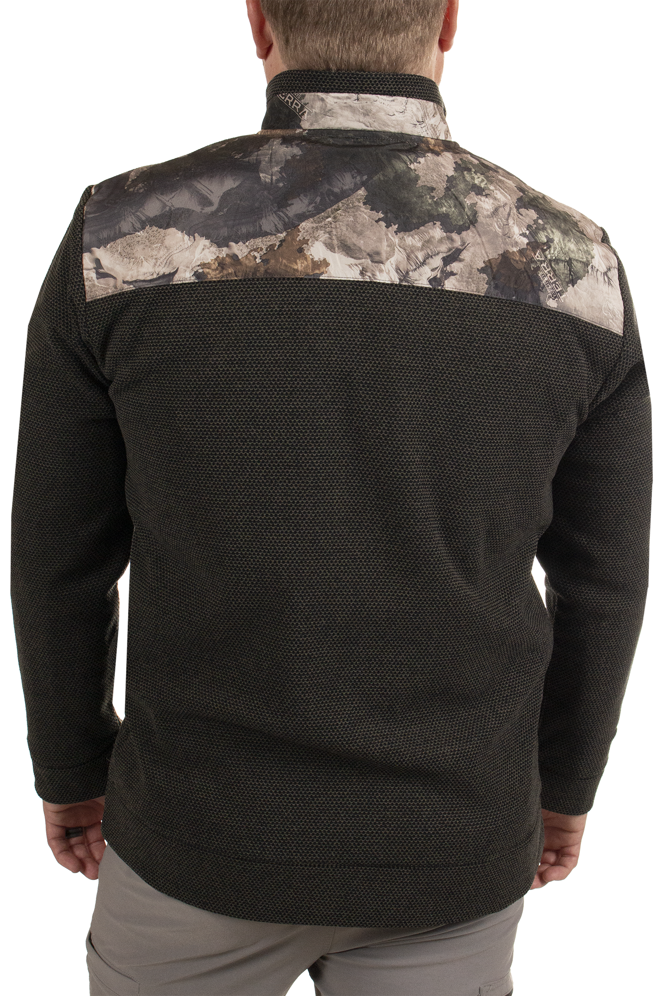 FJ10053 - Mossy Oak Men's Jacquard Fleece Hunting Pullover - CLOSEOUT