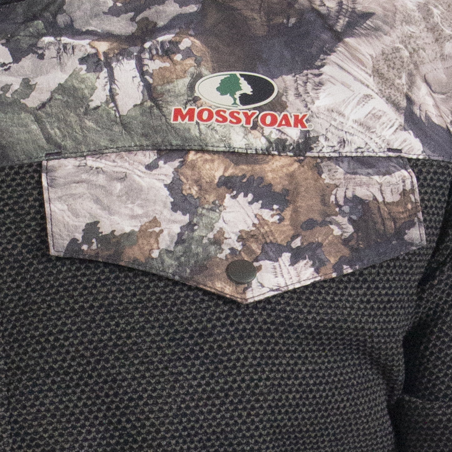 FJ10053 - Mossy Oak Men's Jacquard Fleece Hunting Pullover - CLOSEOUT