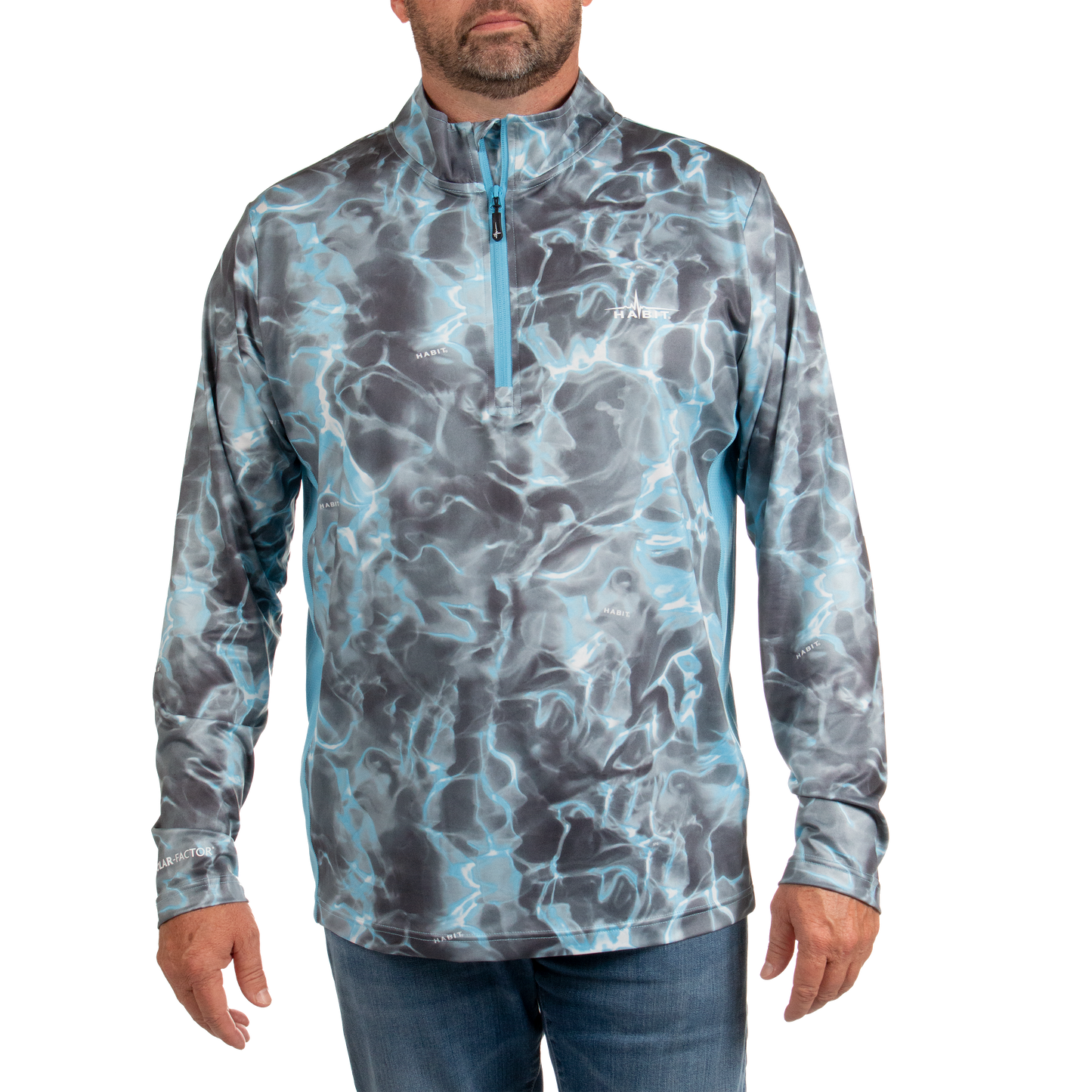 PT10050 - Habit - Black Fork Mountain Trail 1/4 Zip Performance Layer - Men's - CLOSEOUT