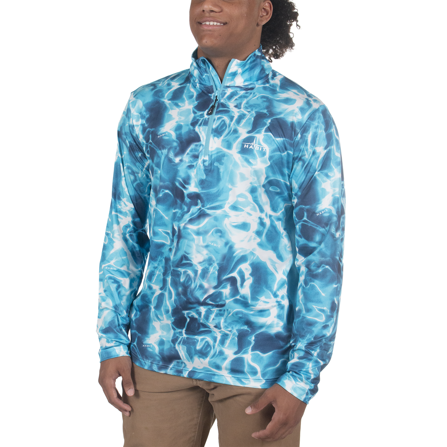 PT10050 - Habit - Black Fork Mountain Trail 1/4 Zip Performance Layer - Men's - CLOSEOUT