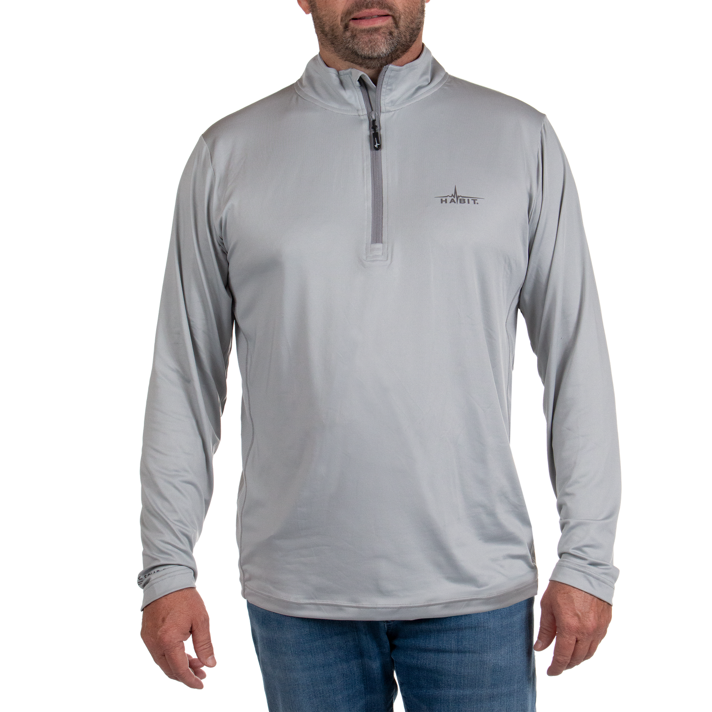 PT10051 - Habit - Black Fork Mountain Trail 1/4 Zip Performance Layer - Men's - CLOSEOUT
