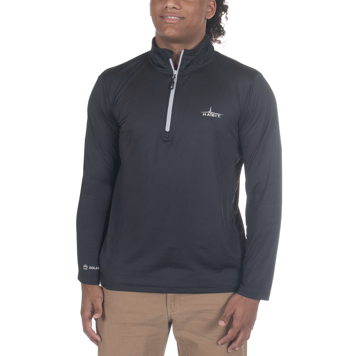 PT10051 - Habit - Black Fork Mountain Trail 1/4 Zip Performance Layer - Men's - CLOSEOUT