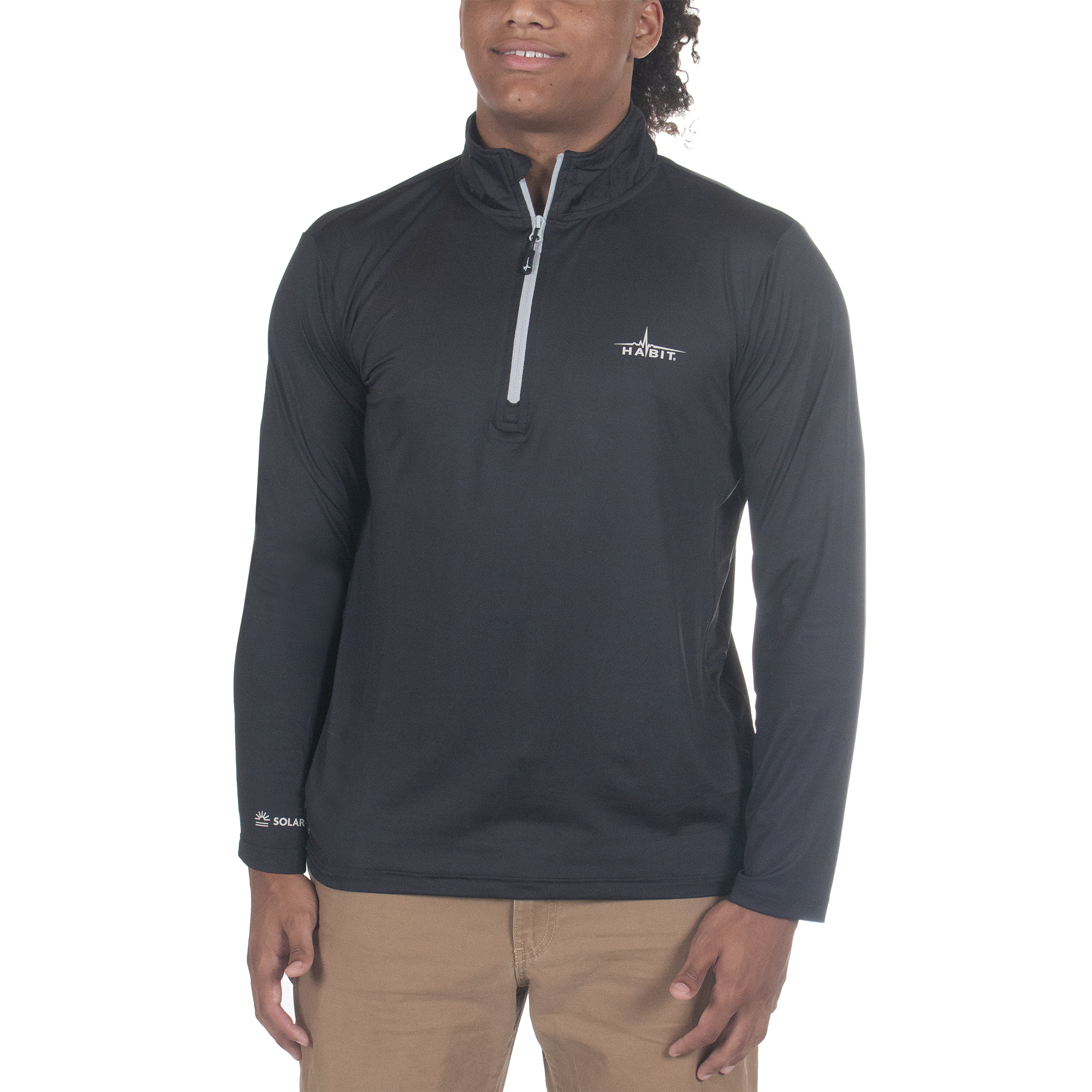 PT10051 - Habit - Black Fork Mountain Trail 1/4 Zip Performance Layer - Men's - CLOSEOUT