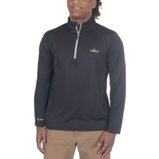 PT10051 - Habit - Black Fork Mountain Trail 1/4 Zip Performance Layer - Men's - CLOSEOUT