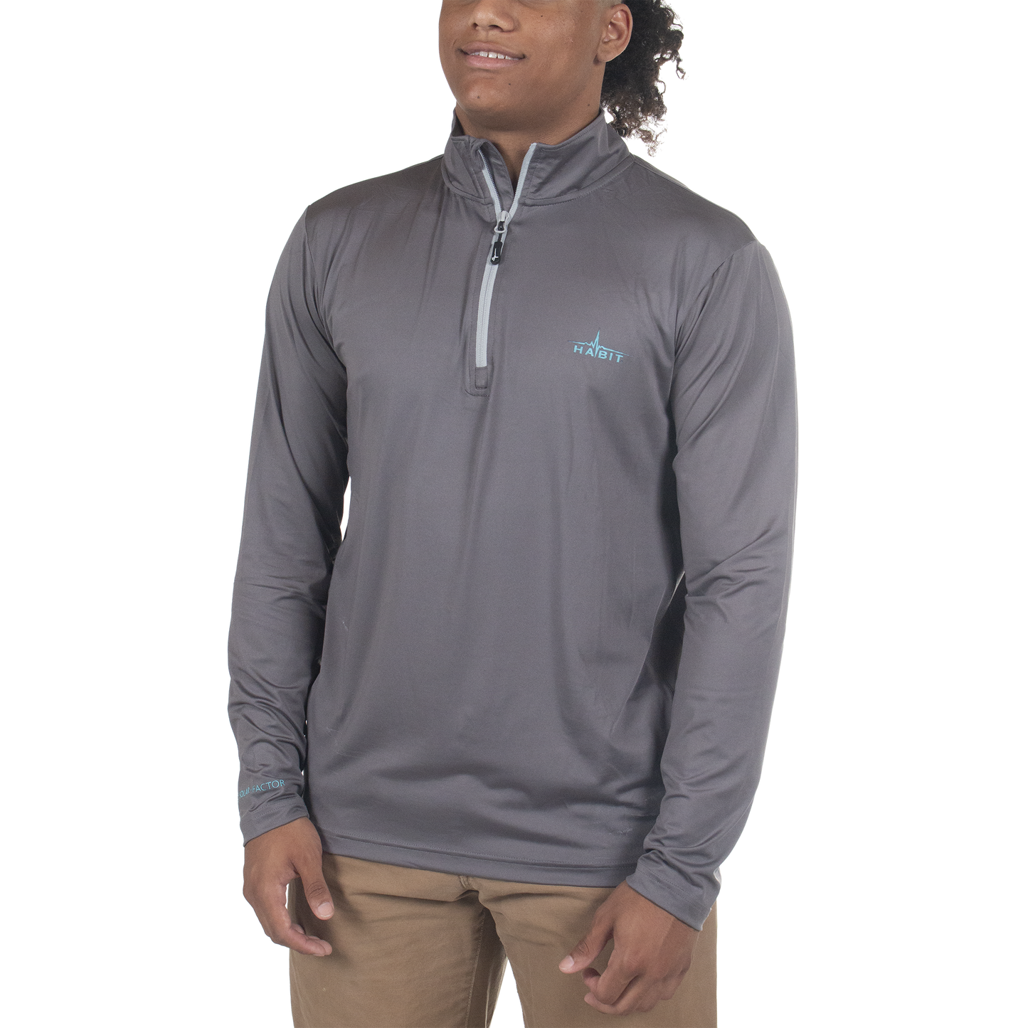 PT10051 - Habit - Black Fork Mountain Trail 1/4 Zip Performance Layer - Men's - CLOSEOUT