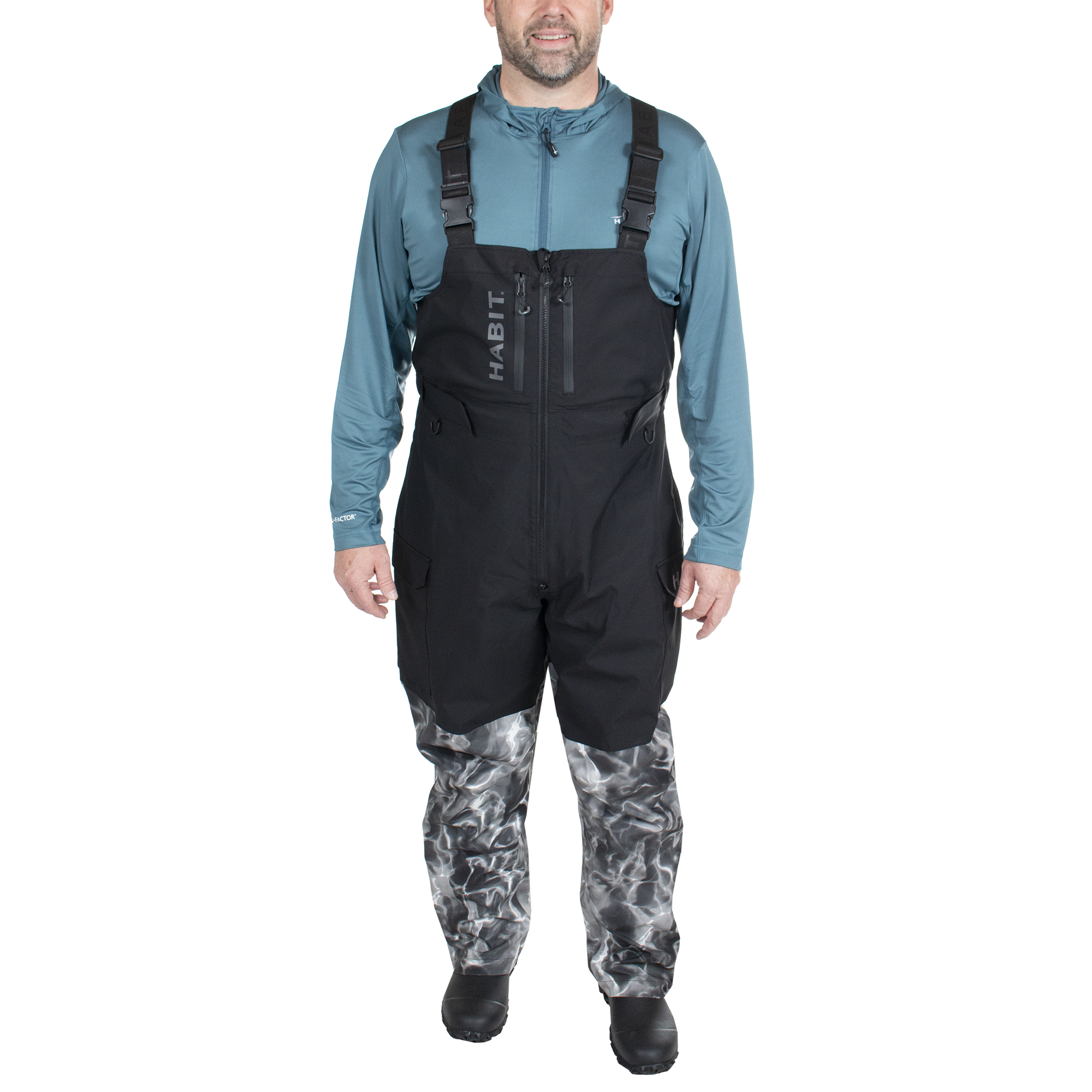 RS10033 - Habit - Angler’s Bluff Rain Bib - Men’s - CLOSEOUT