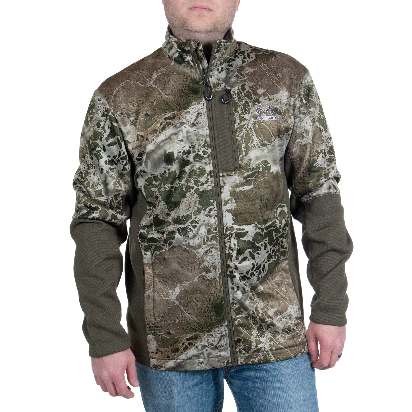 TJ10021 - Realtree Men's Hybrid Techshell Hunting Jacket - CLOSEOUT