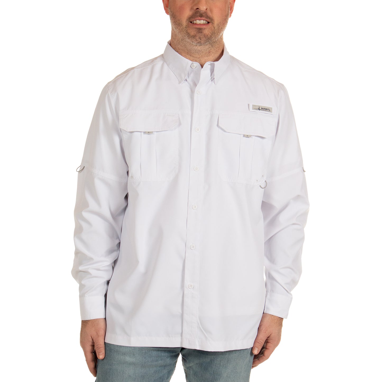 TS10025 - Habit - Fourche Mountain Long Sleeve River Guide Fishing Shirt - Men’s - CLOSEOUT