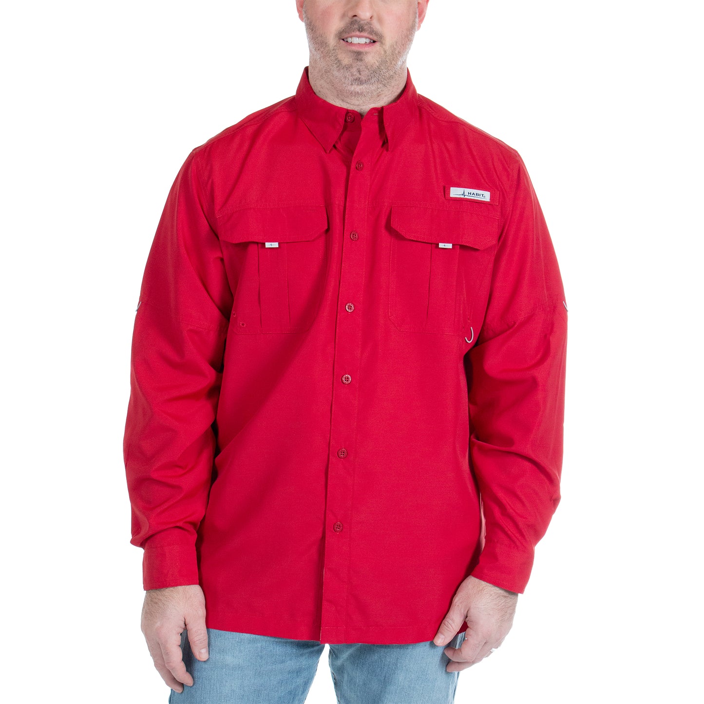 TS10025 - Habit - Fourche Mountain Long Sleeve River Guide Fishing Shirt - Men’s - CLOSEOUT
