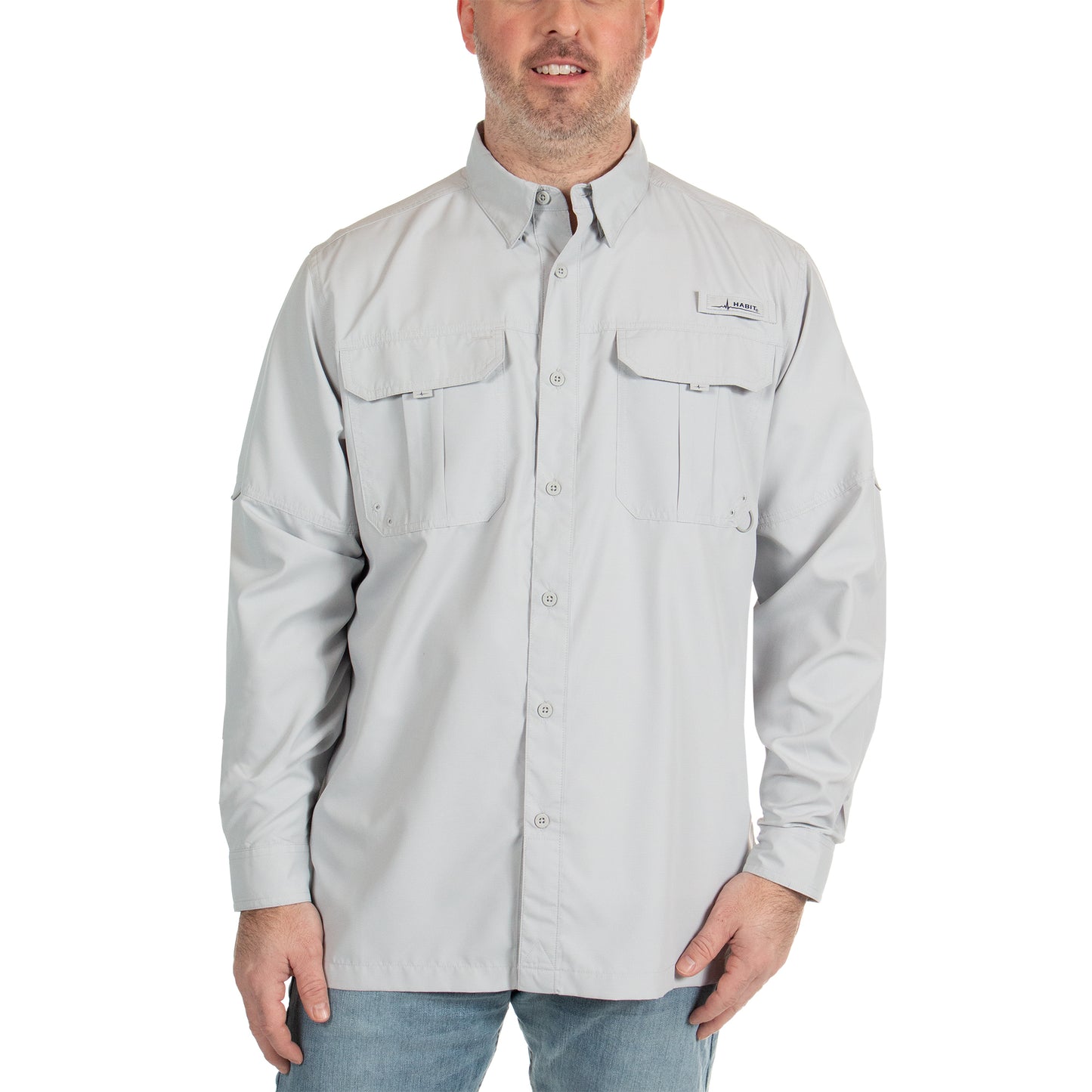TS10025 - Habit - Fourche Mountain Long Sleeve River Guide Fishing Shirt - Men’s - CLOSEOUT