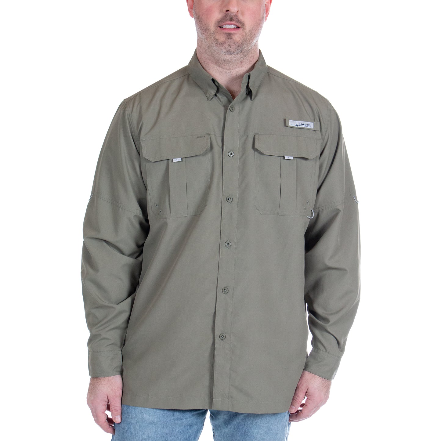 TS10025 - Habit - Fourche Mountain Long Sleeve River Guide Fishing Shirt - Men’s - CLOSEOUT