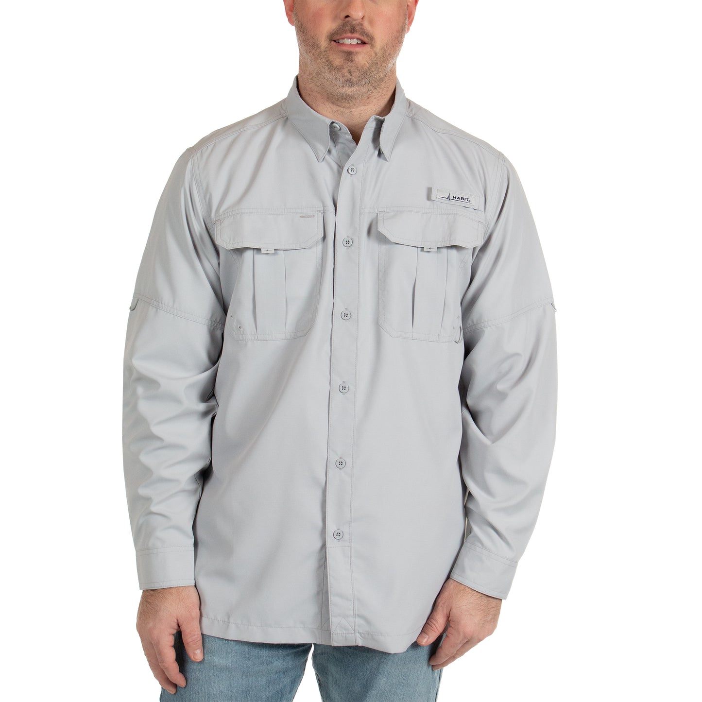 TS10025 - Habit - Fourche Mountain Long Sleeve River Guide Fishing Shirt - Men’s - CLOSEOUT