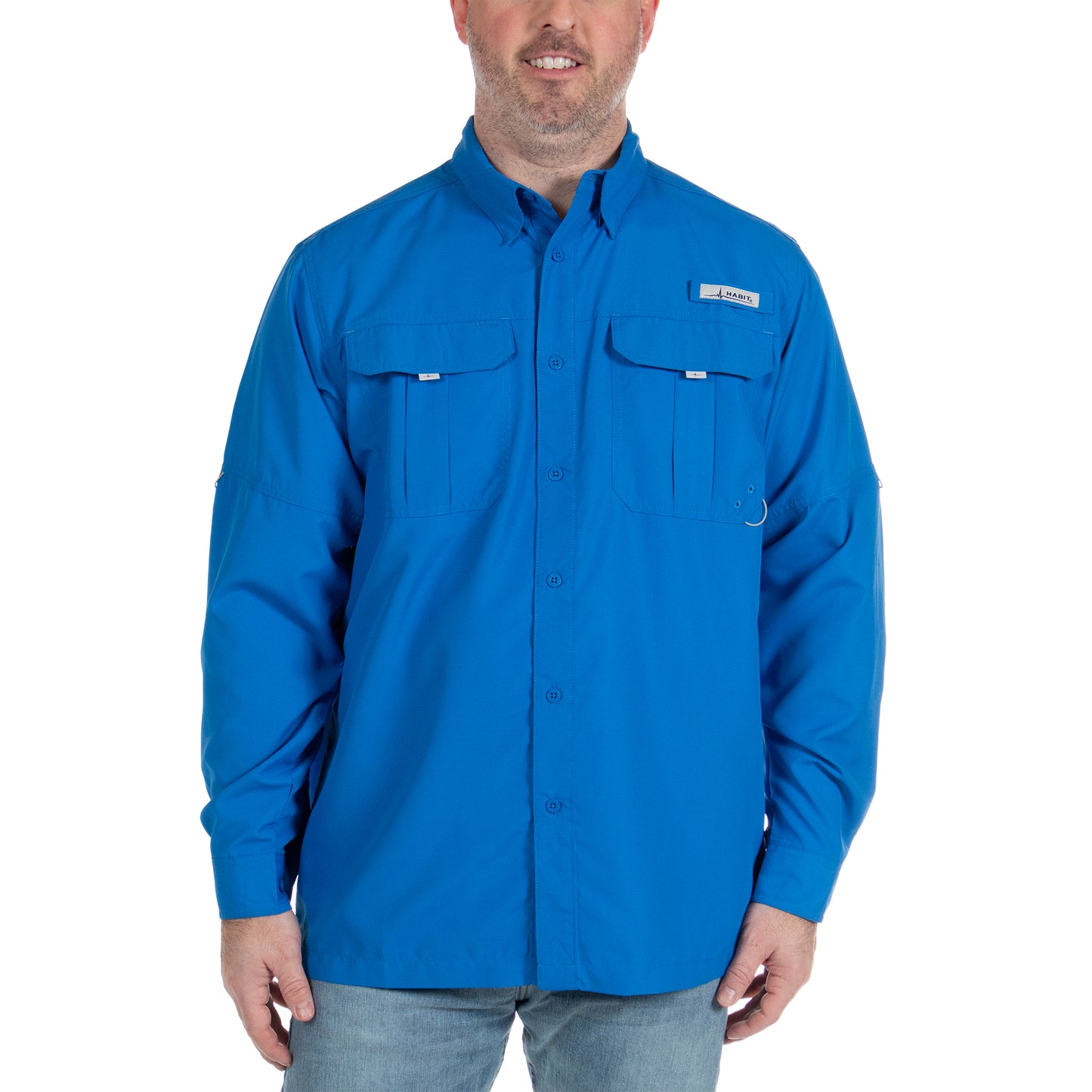 TS10025 - Habit - Fourche Mountain Long Sleeve River Guide Fishing Shirt - Men’s - CLOSEOUT