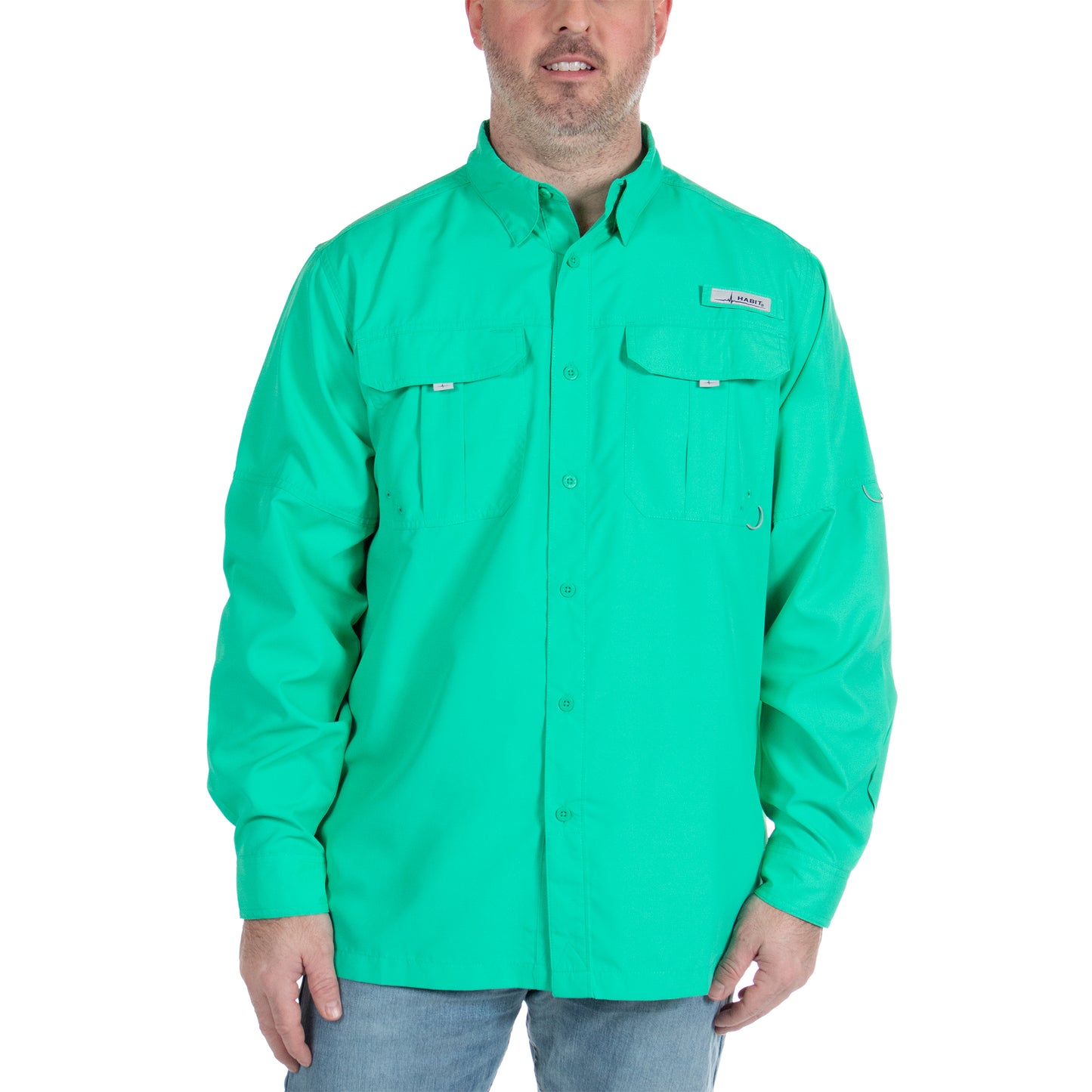 TS10025 - Habit - Fourche Mountain Long Sleeve River Guide Fishing Shirt - Men’s - CLOSEOUT