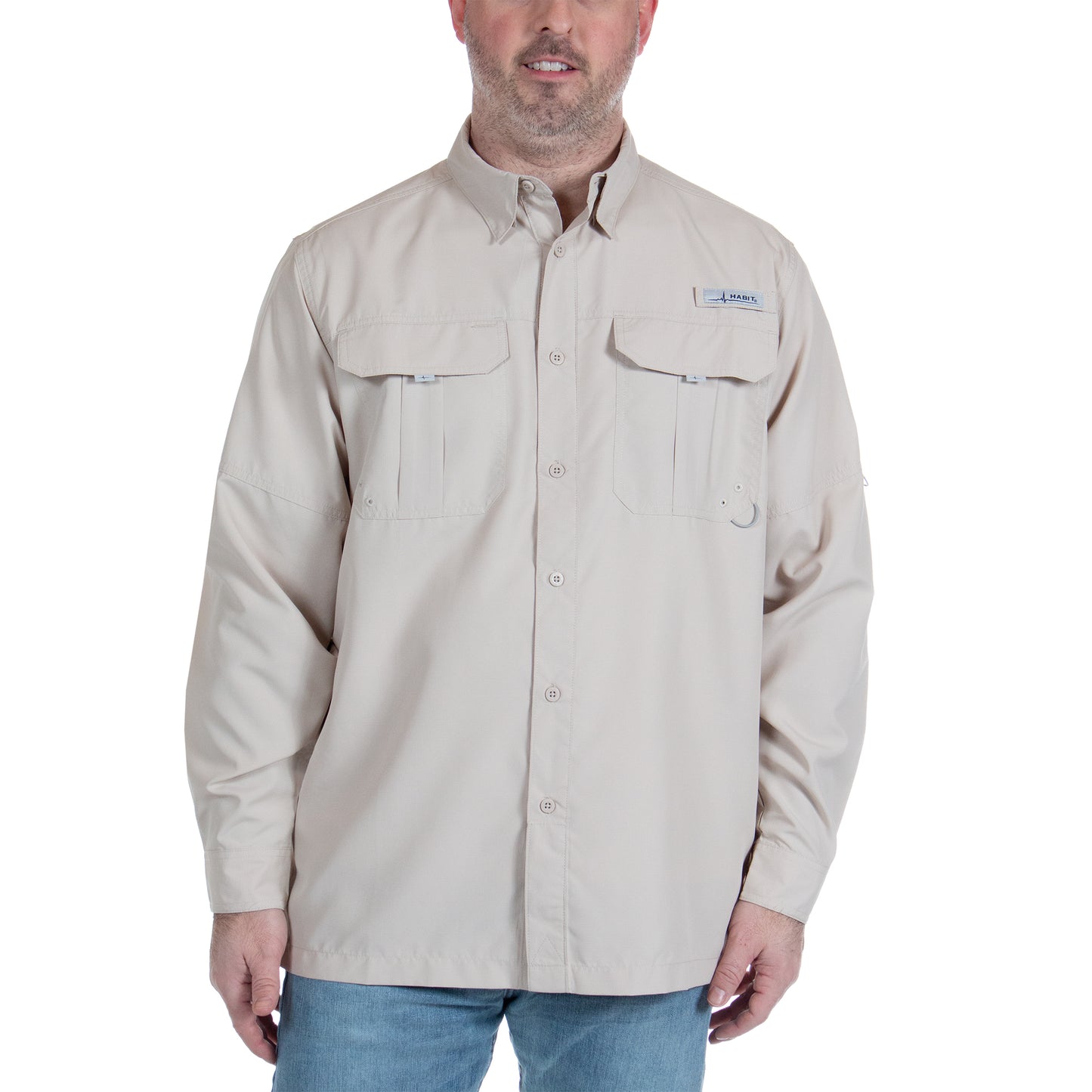 TS10025 - Habit - Fourche Mountain Long Sleeve River Guide Fishing Shirt - Men’s - CLOSEOUT