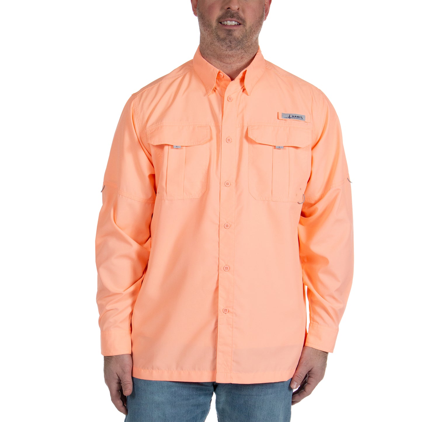 TS10025 - Habit - Fourche Mountain Long Sleeve River Guide Fishing Shirt - Men’s - CLOSEOUT