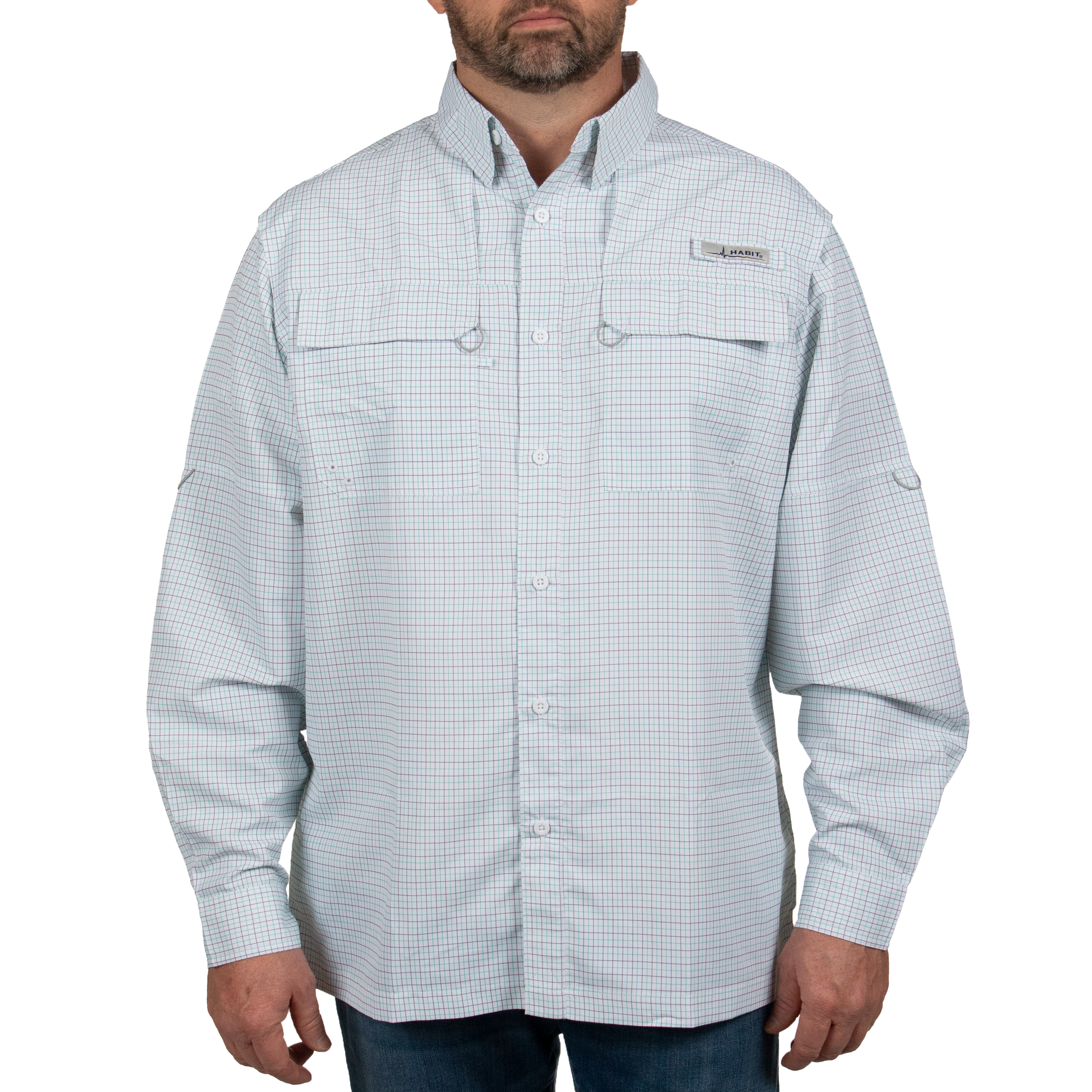 TS10029 - Habit - Skirr River Long Sleeve River Guide Fishing Shirt - Men’s - CLOSEOUT