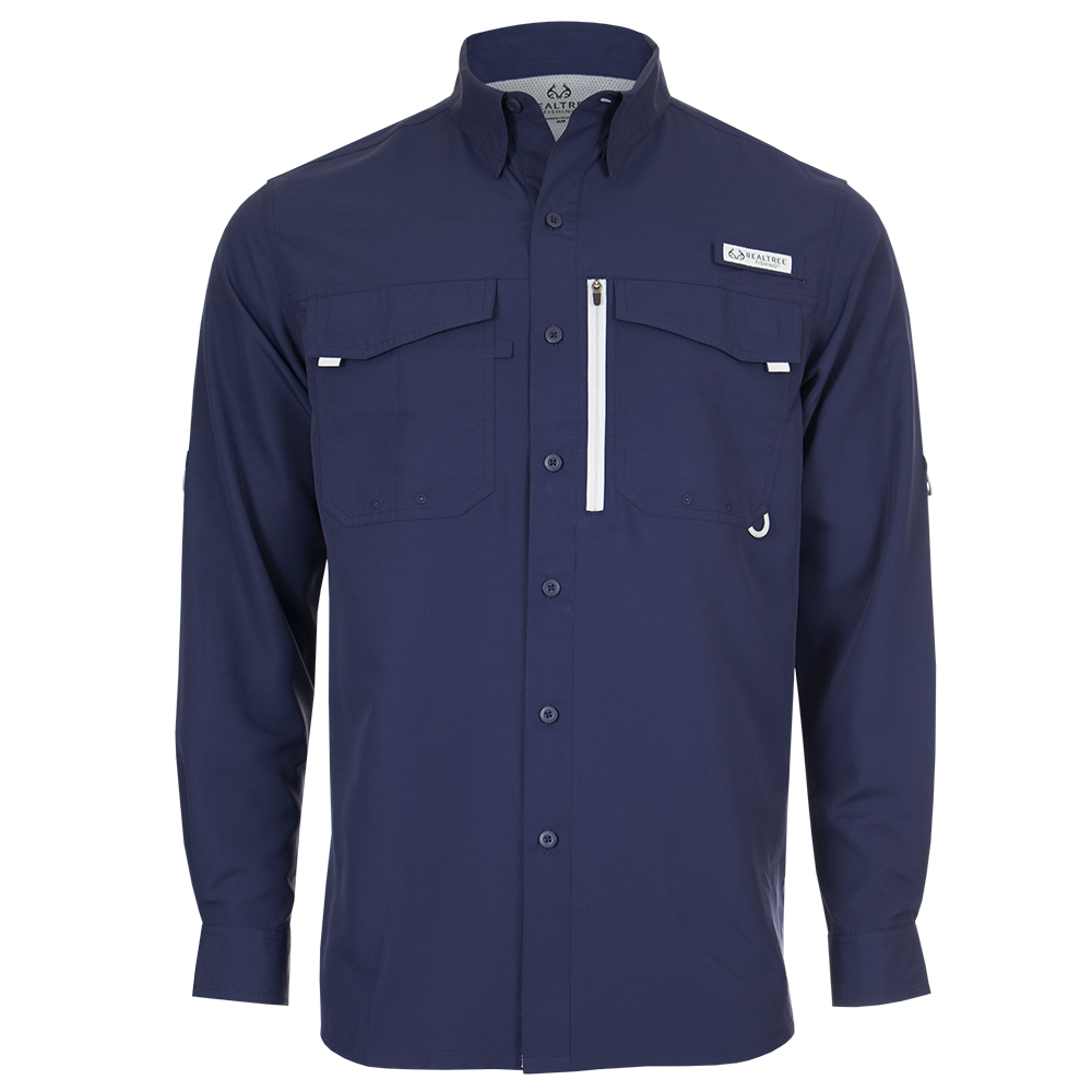TS1546 - Realtree - Long Sleeve Fishing Guide Shirt - CLOSEOUT